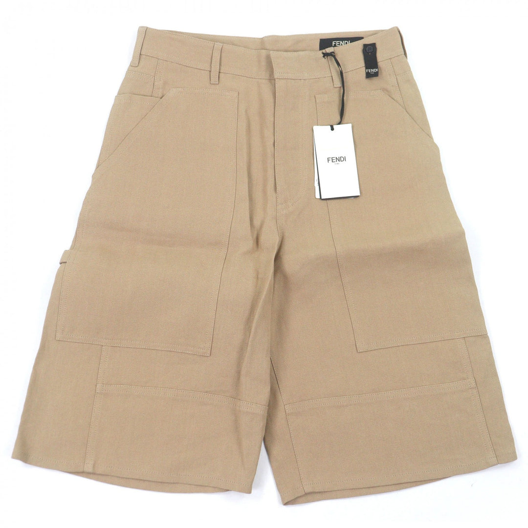 Pristine FENDI Pants Work Painter Bermuda Canvas Half beige