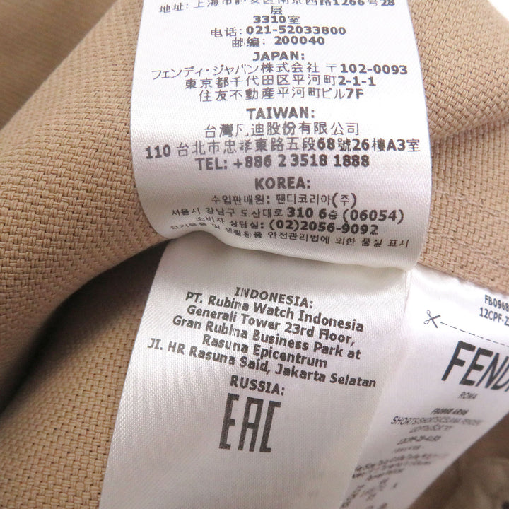 Pristine FENDI Pants Work Painter Bermuda Canvas Half beige
