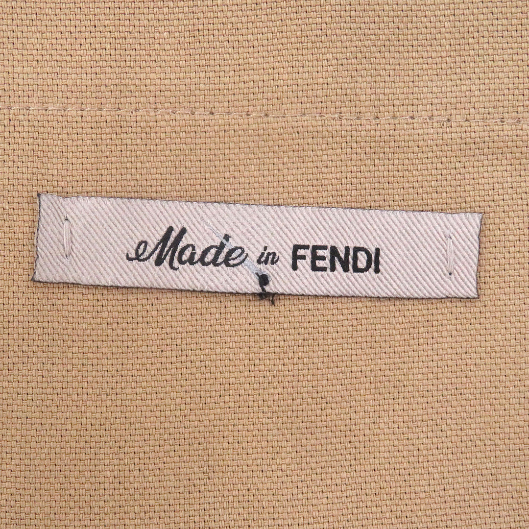 Pristine FENDI Pants Work Painter Bermuda Canvas Half beige