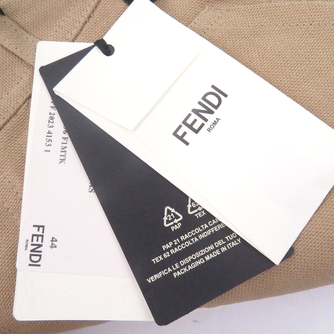 Pristine FENDI Pants Work Painter Bermuda Canvas Half beige