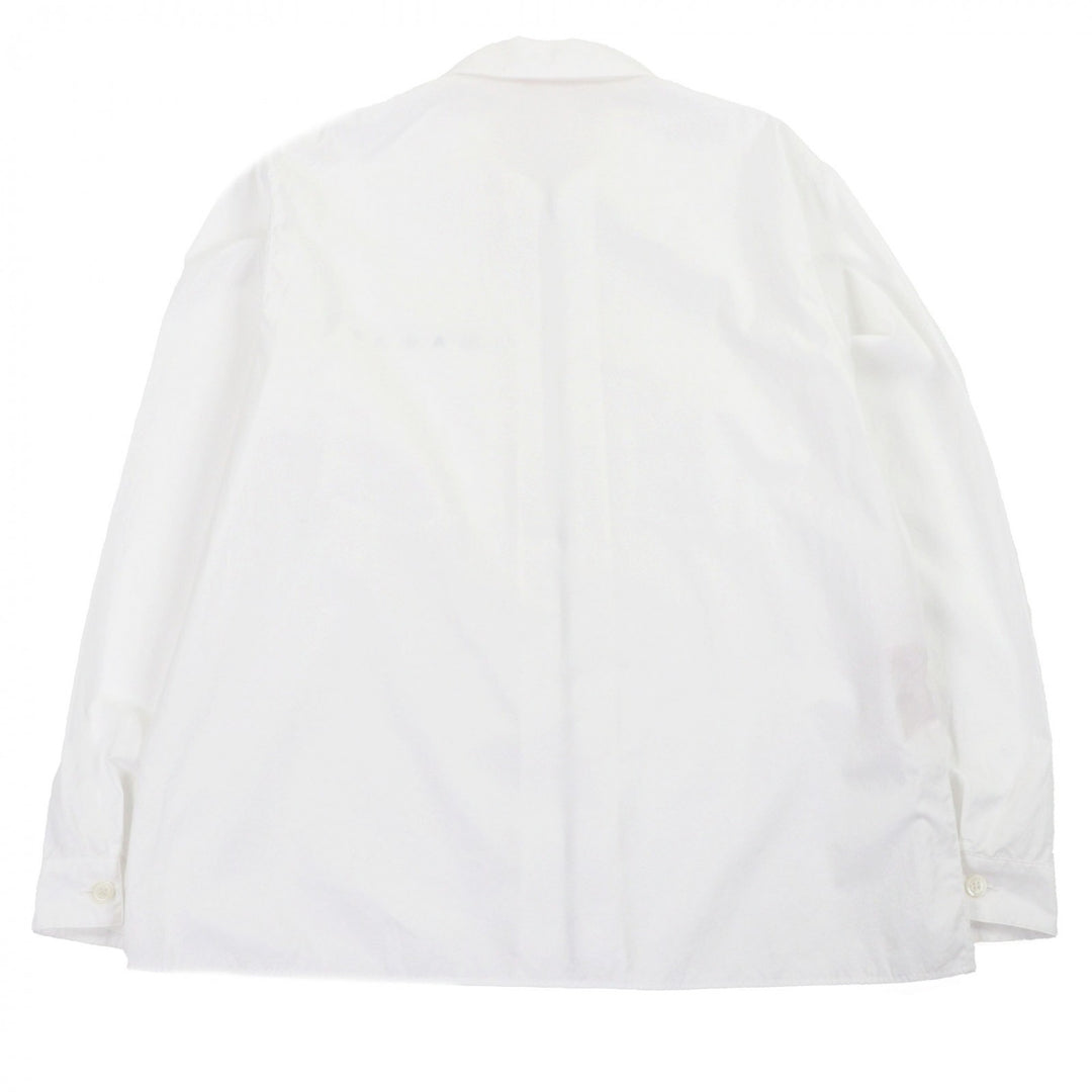 Excellent MARNI Long sleeve shirt Zip up white cotton mens 46 CUMU0297P0