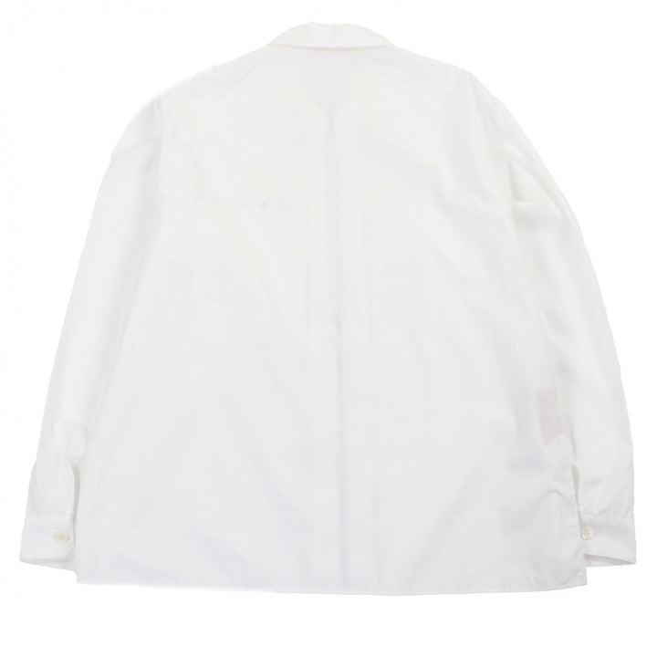 Excellent MARNI Long sleeve shirt Zip up white cotton mens 46 CUMU0297P0