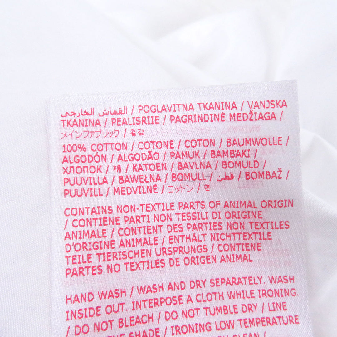 Excellent MARNI Long sleeve shirt Zip up white cotton mens 46 CUMU0297P0