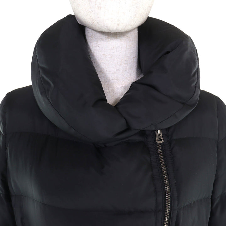 Great Paul Smith BLACK LABEL down coat Belted shawl collar ZIPUP black Women 40