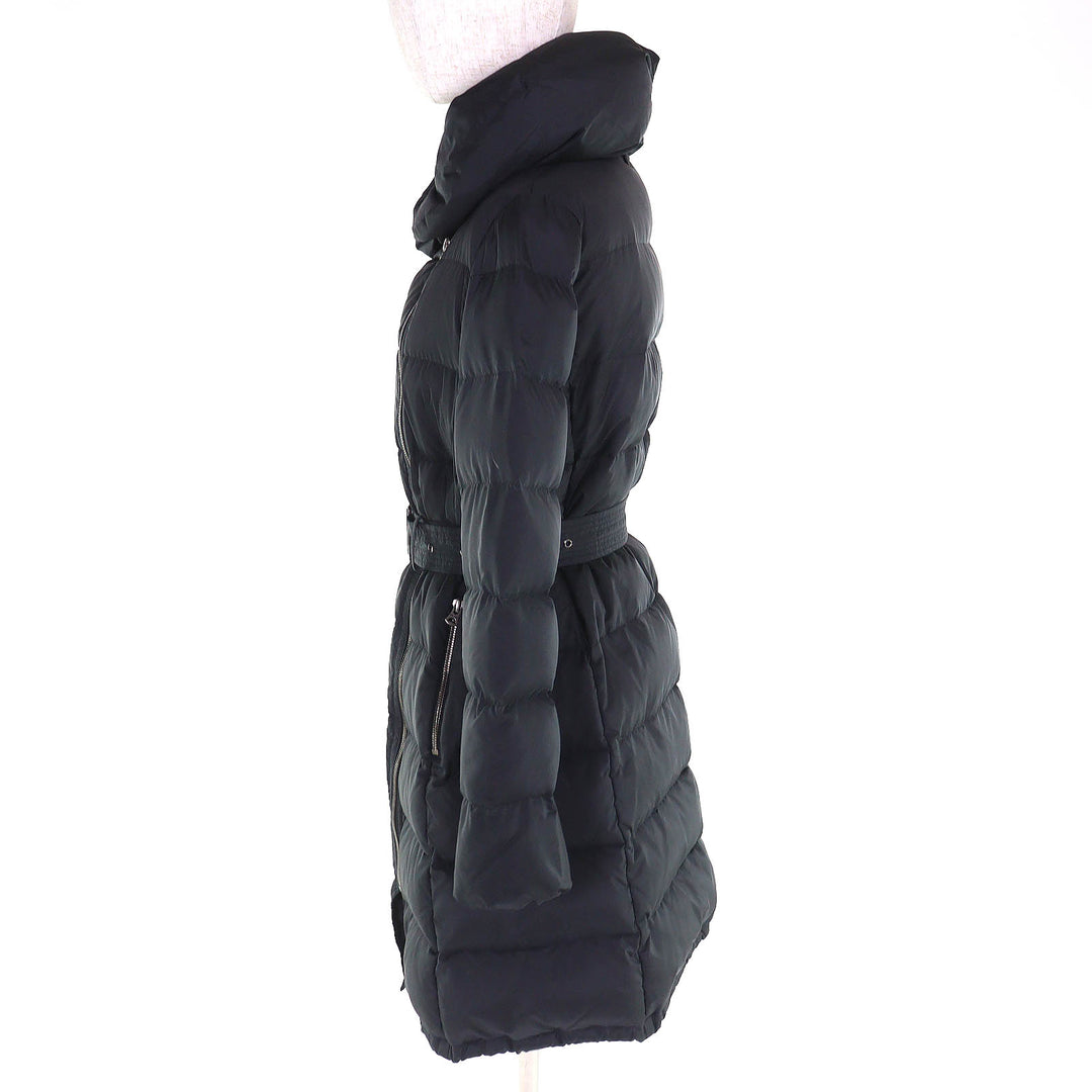 Great Paul Smith BLACK LABEL down coat Belted shawl collar ZIPUP black Women 40