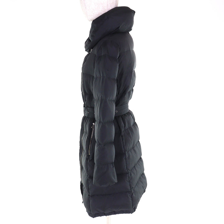Great Paul Smith BLACK LABEL down coat Belted shawl collar ZIPUP black Women 40