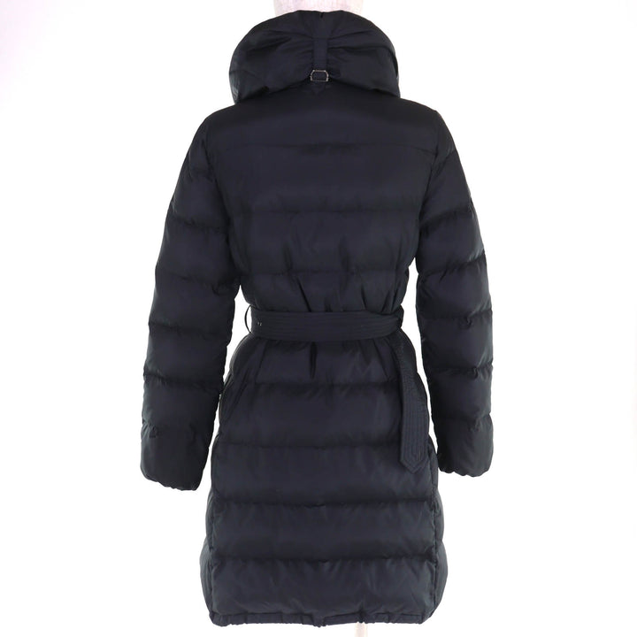 Great Paul Smith BLACK LABEL down coat Belted shawl collar ZIPUP black Women 40