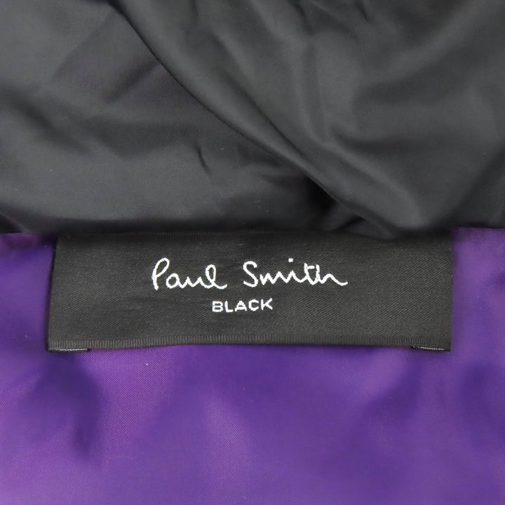 Great Paul Smith BLACK LABEL down coat Belted shawl collar ZIPUP black Women 40