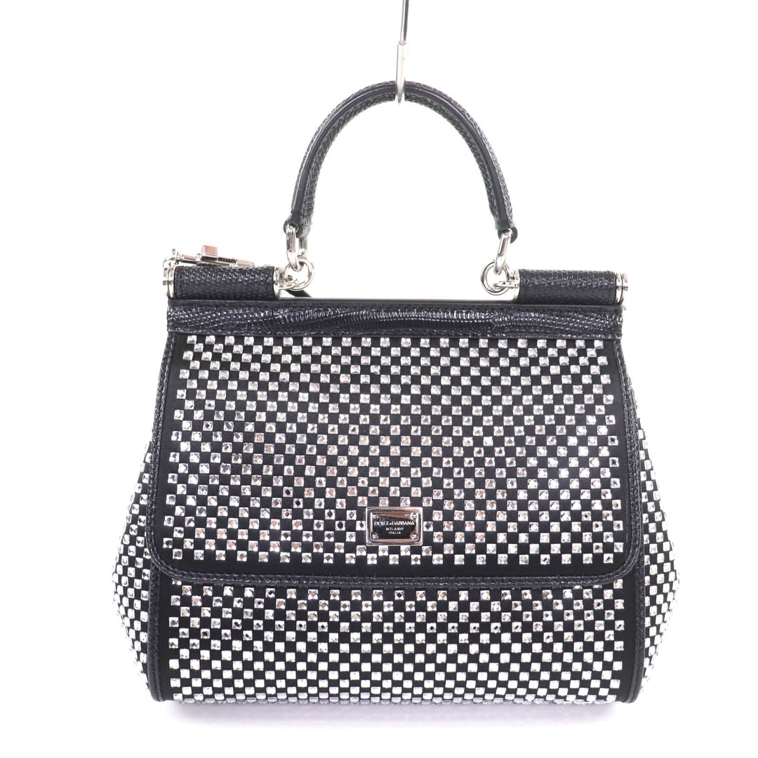 Excellent DOLCE&GABBANA Shoulder Bag black leather Women