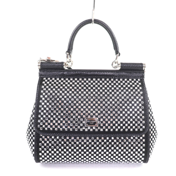 Excellent DOLCE&GABBANA Shoulder Bag black leather Women