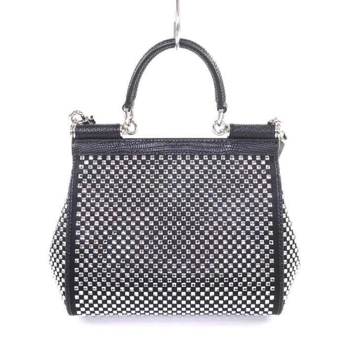 Excellent DOLCE&GABBANA Shoulder Bag black leather Women
