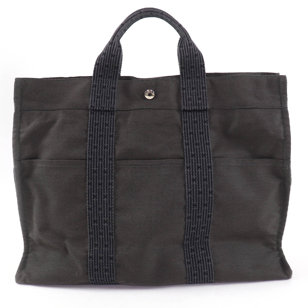 Great HERMES Tote Bag Her Line MM Key and padlock included. Serie Metal canvas