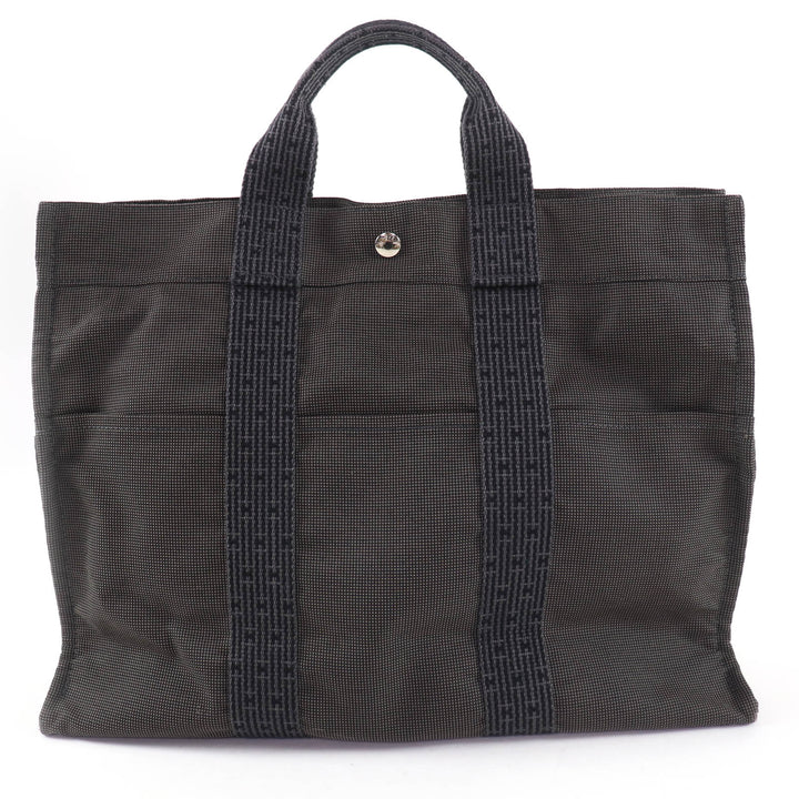 Great HERMES Tote Bag Her Line MM Key and padlock included. Serie Metal canvas