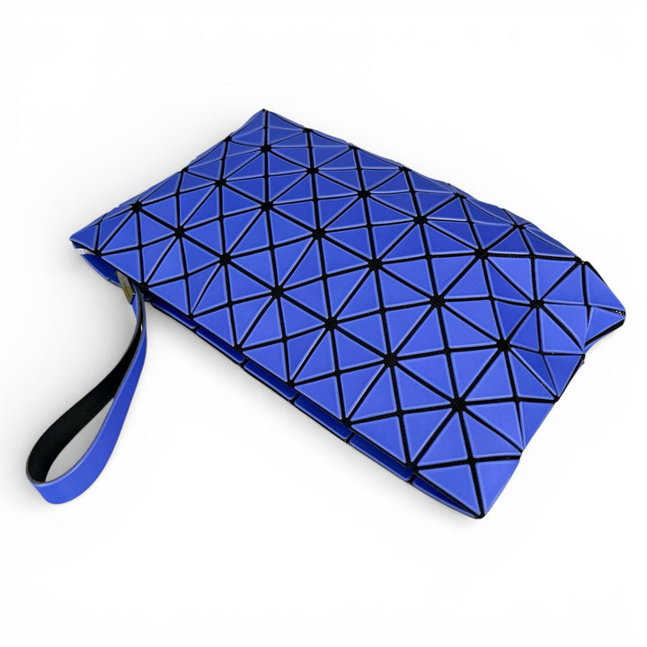 Excellent BAOBAO ISSEY MIYAKE Clutch bag Triangle Piece blue PVC BB61-AG521