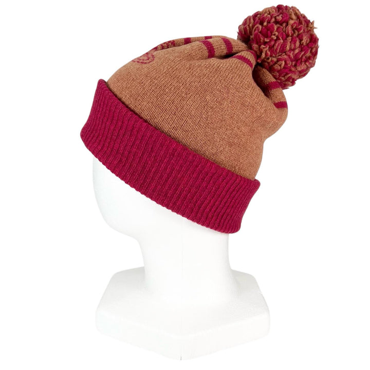Great Vivienne Westwood Scarf OrbPattern Pom-Pom Scarf and Knit Hat 2-Piece Set