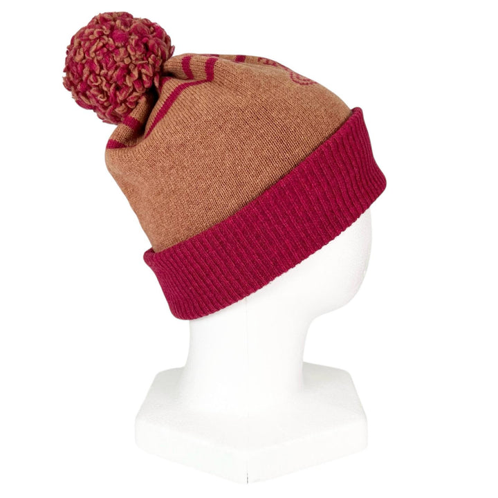 Great Vivienne Westwood Scarf OrbPattern Pom-Pom Scarf and Knit Hat 2-Piece Set