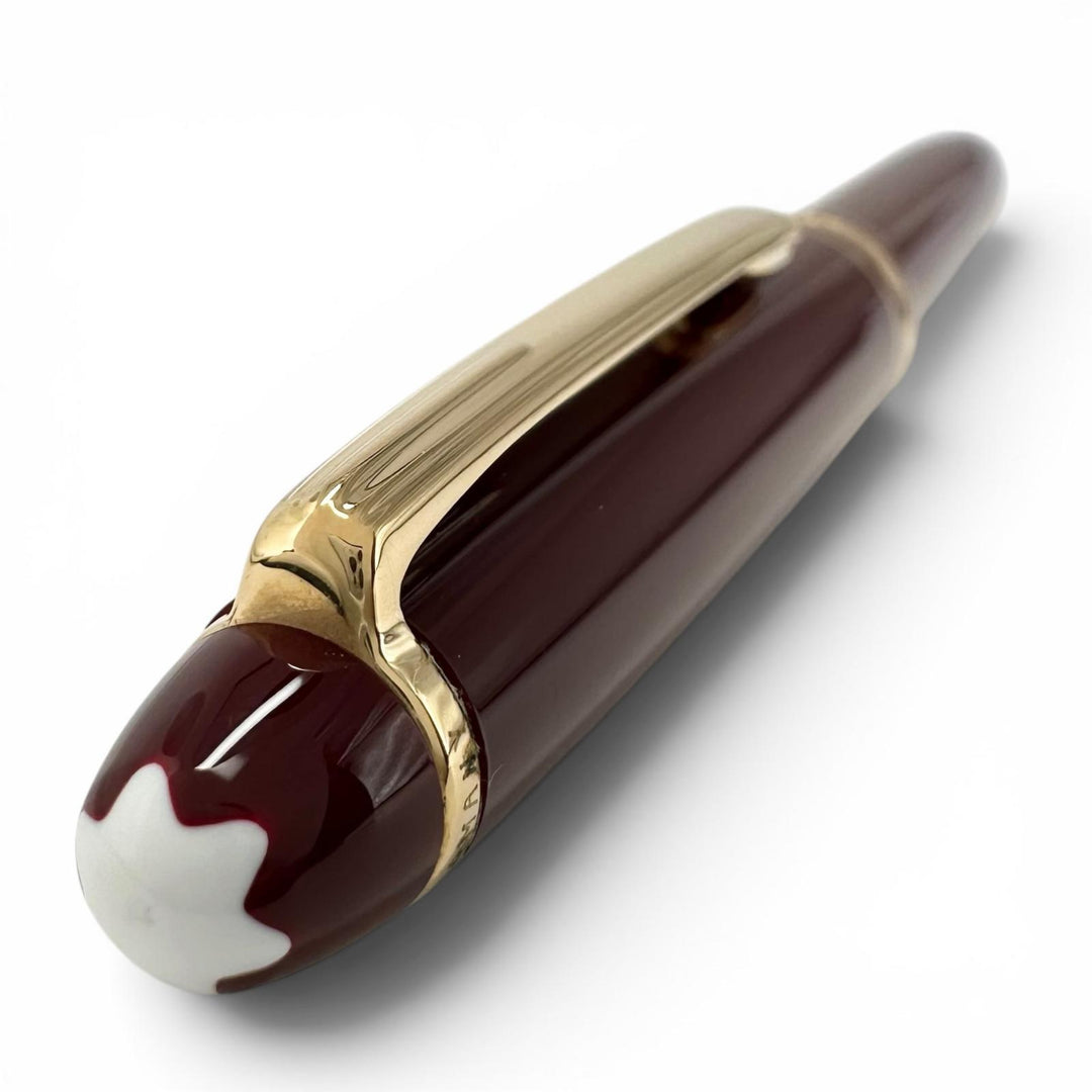 Very Good MONTBLANC Ballpoint pen Meistersteck White Star Twist Type Bordeaux