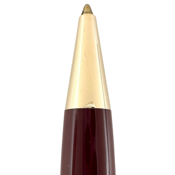 Very Good MONTBLANC Ballpoint pen Meistersteck White Star Twist Type Bordeaux