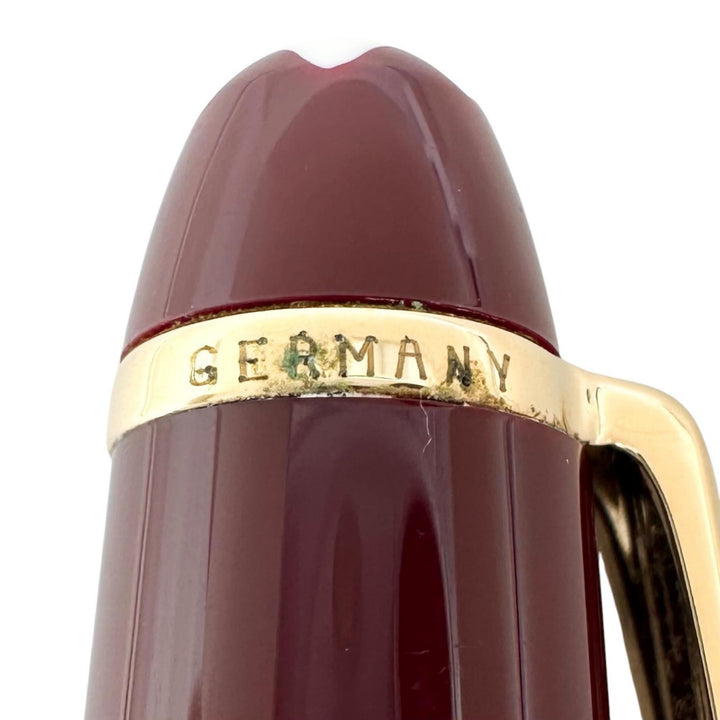 Very Good MONTBLANC Ballpoint pen Meistersteck White Star Twist Type Bordeaux