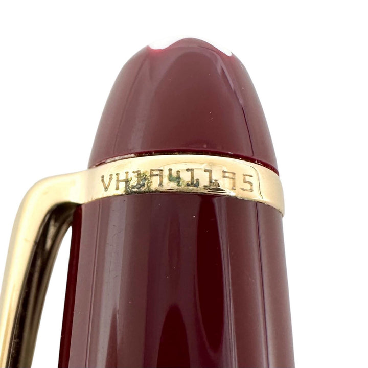 Very Good MONTBLANC Ballpoint pen Meistersteck White Star Twist Type Bordeaux