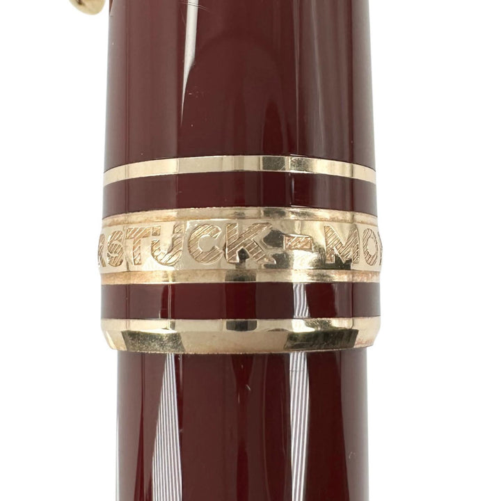 Very Good MONTBLANC Ballpoint pen Meistersteck White Star Twist Type Bordeaux