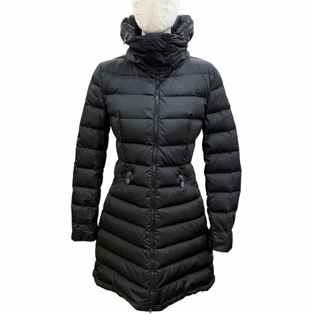 Very Good MONCLER down coat FLAMMETTE black Nylon Women 0