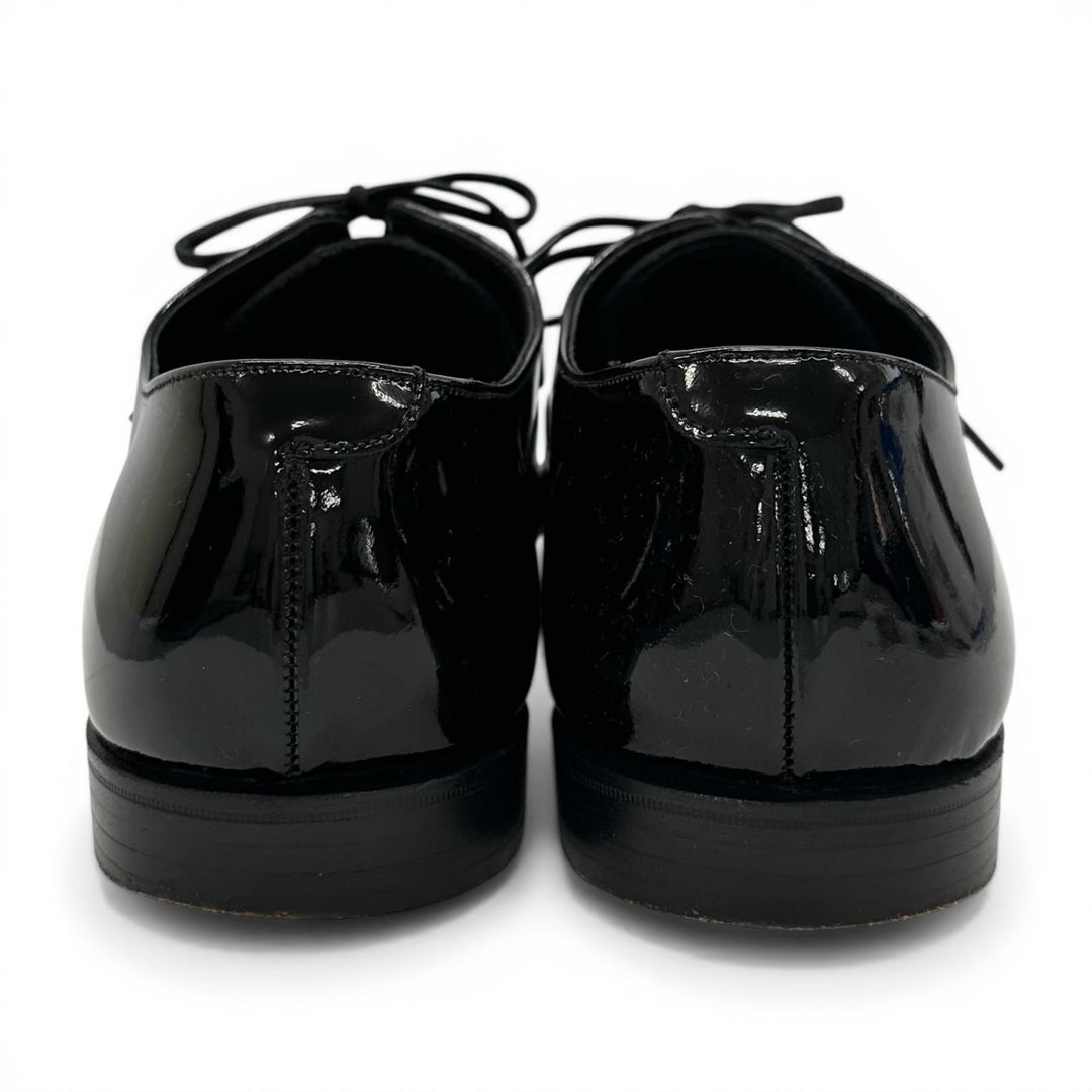 Great CROCKETT&JONES Leather shoes CHEAM 341 Last black Patent leather mens 8