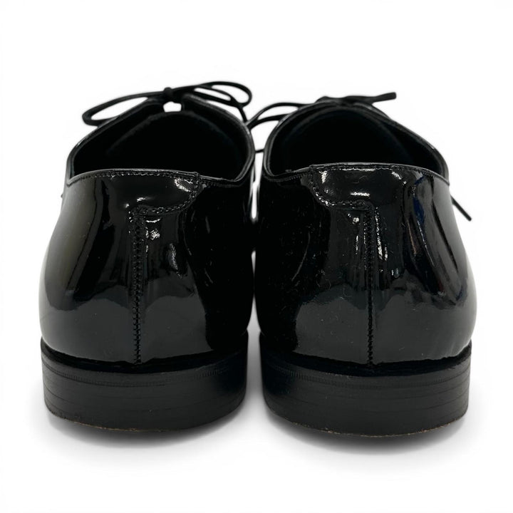 Great CROCKETT&JONES Leather shoes CHEAM 341 Last black Patent leather mens 8