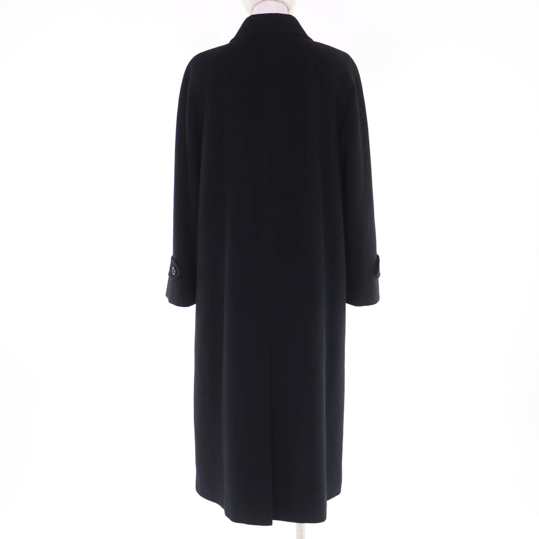 Great BURBERRY LONDON coat Logo button Long length black Angola Women 38