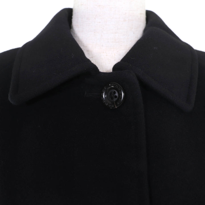 Great BURBERRY LONDON coat Logo button Long length black Angola Women 38