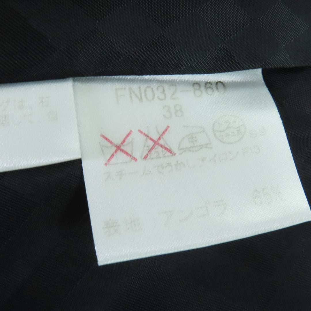 Great BURBERRY LONDON coat Logo button Long length black Angola Women 38