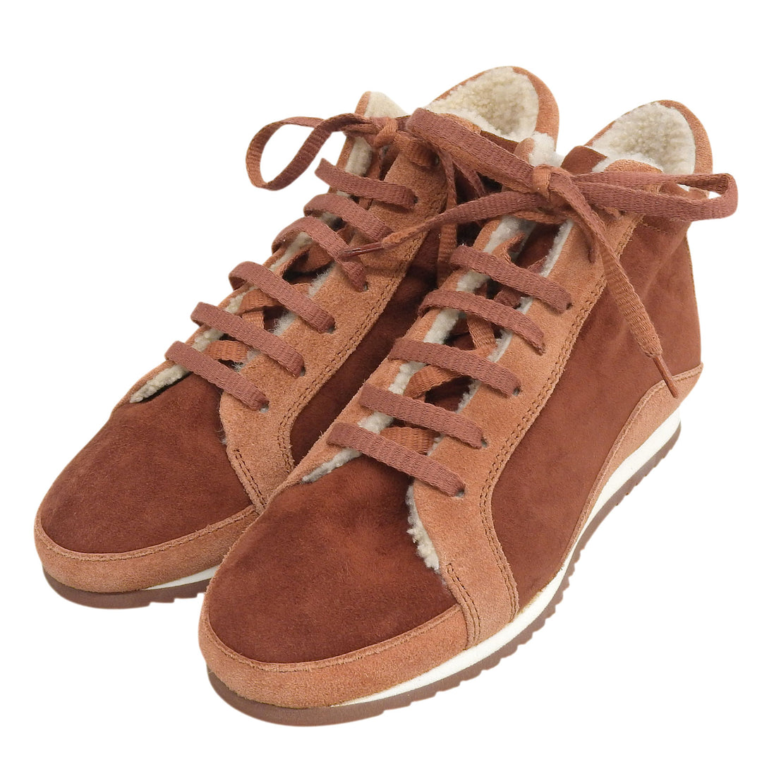 Excellent Loro Piana sneakers Brown Mouton Women 36