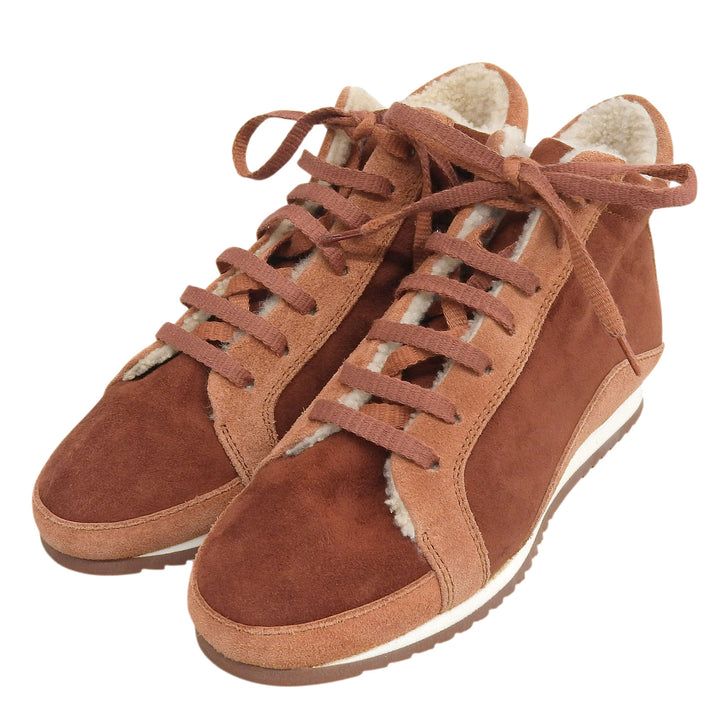 Excellent Loro Piana sneakers Brown Mouton Women 36