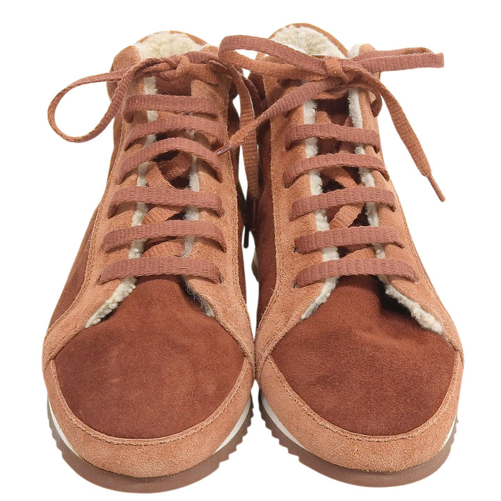 Excellent Loro Piana sneakers Brown Mouton Women 36