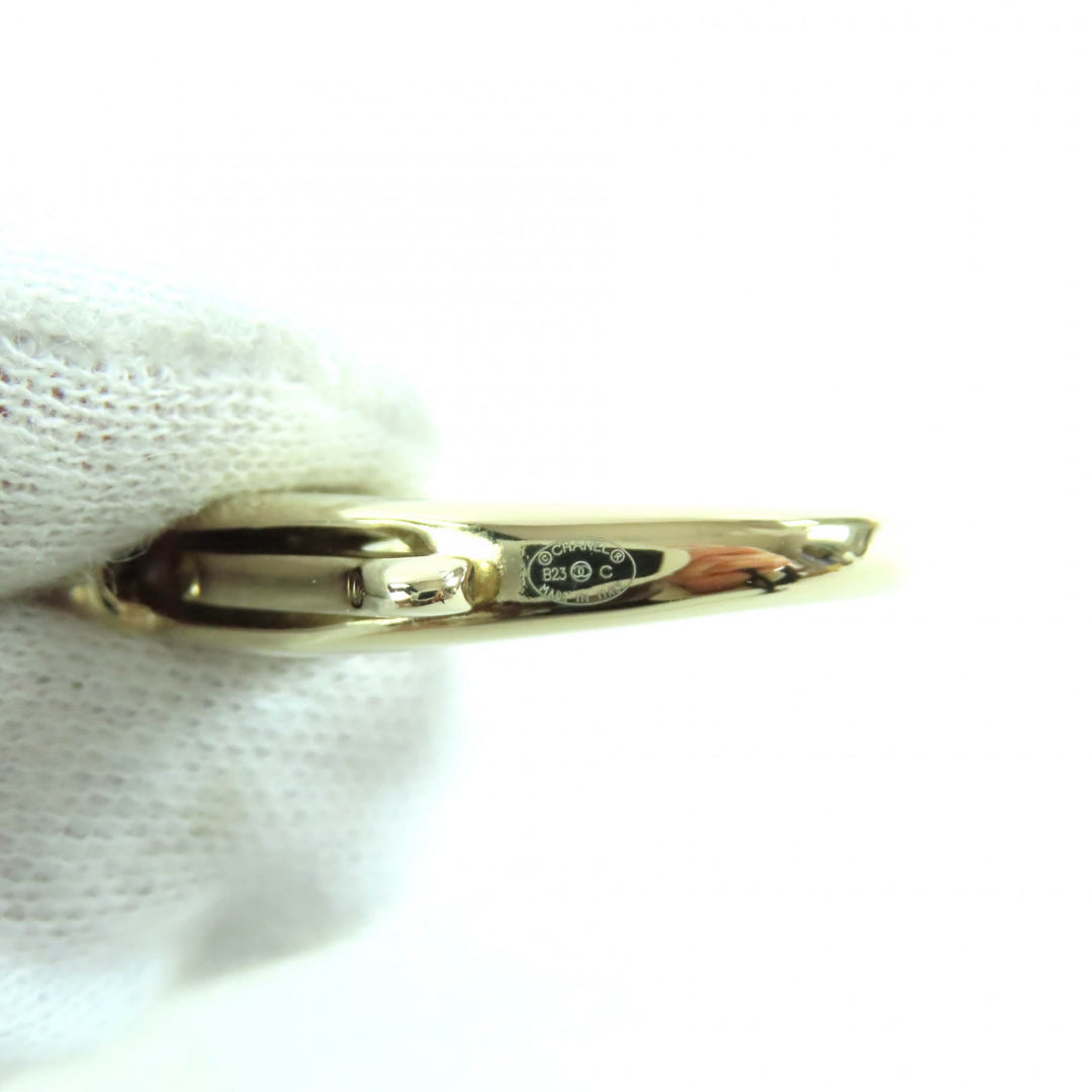 Excellent CHANEL charm COCO Mark Matelasse Bag Charm white Women B23C