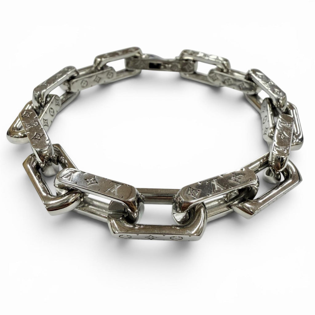 Excellent LOUIS VUITTON bracelet Bracelet Chain Monogram Silver