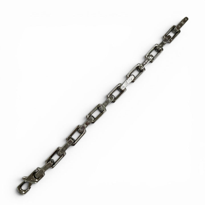 Excellent LOUIS VUITTON bracelet Bracelet Chain Monogram Silver metal L M00308