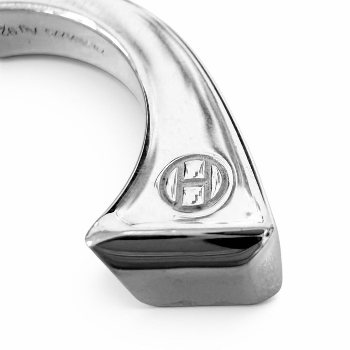 Excellent HERMES Ring ring Clou de Forges Silver AG925 mens 52