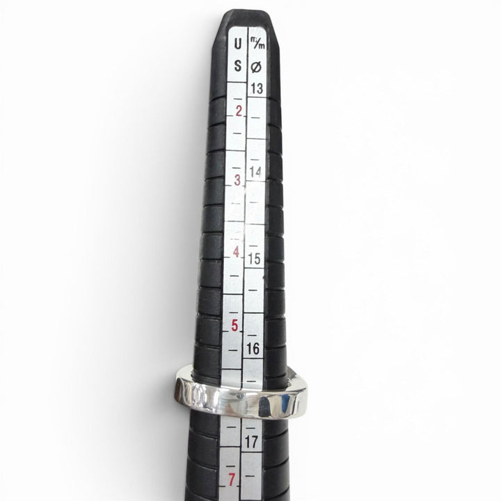 Excellent HERMES Ring ring Clou de Forges Silver AG925 mens 52
