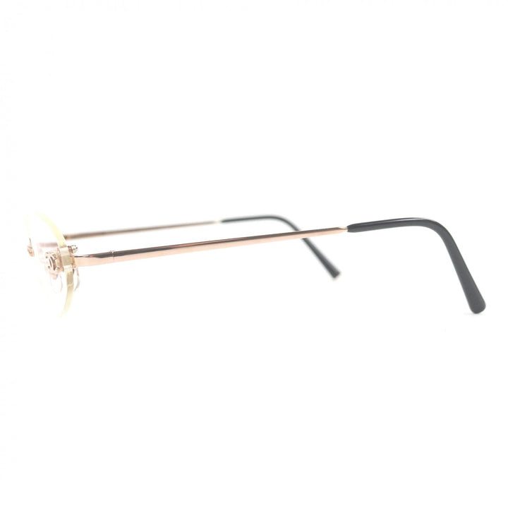 Great CHANEL Glasses COCO Mark 2019K Rimless Pink gold 18K Pink Gold mens