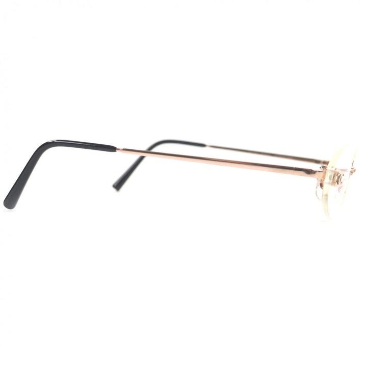 Great CHANEL Glasses COCO Mark 2019K Rimless Pink gold 18K Pink Gold mens
