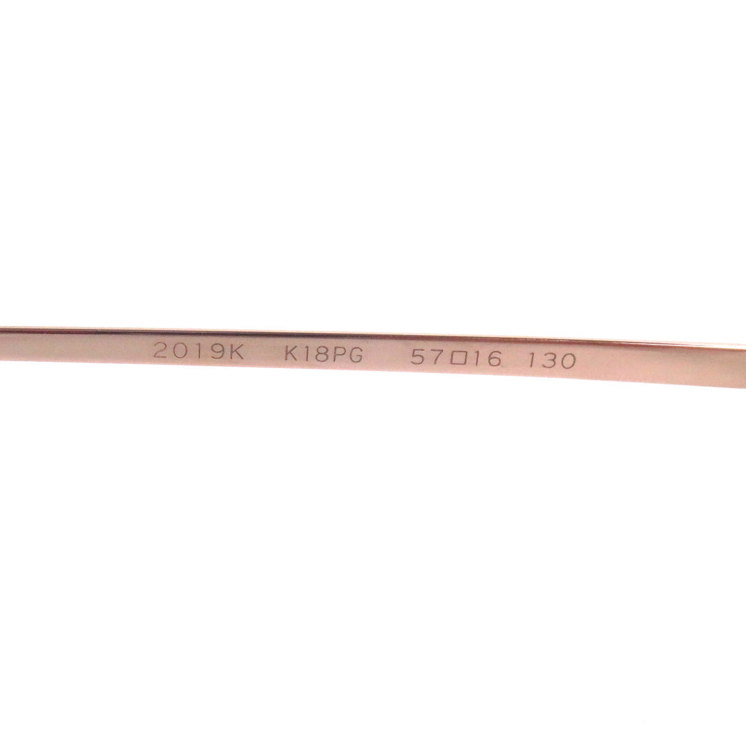 Great CHANEL Glasses COCO Mark 2019K Rimless Pink gold 18K Pink Gold mens