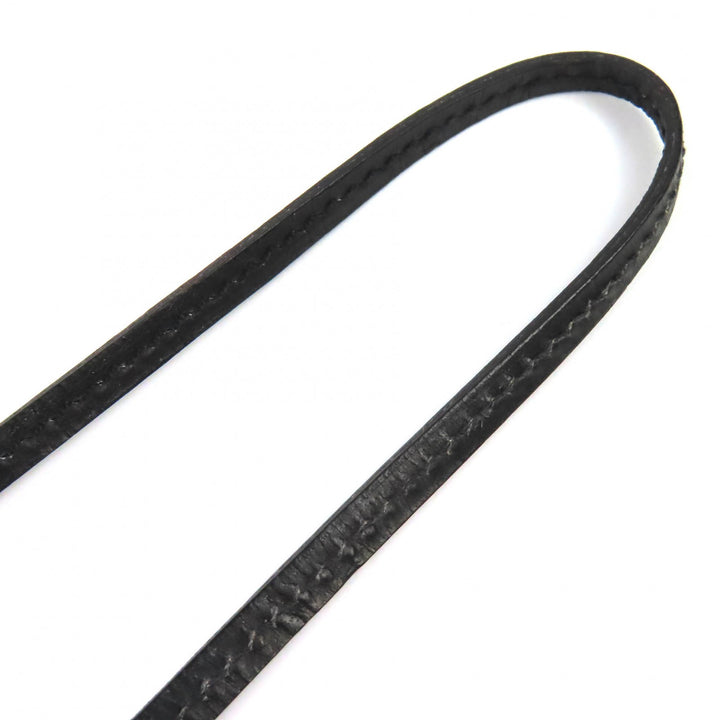 Very Good HERMES Necklace Margiela-era Clochette Necklace black leather Women