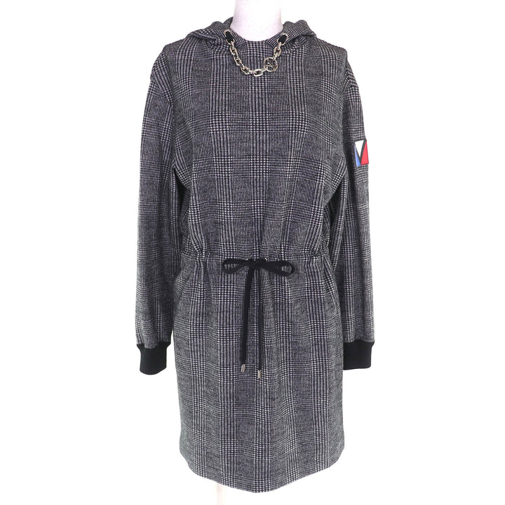 Excellent LOUIS VUITTON one piece Prince of Wales Hoodie Dress S 1AC3MF