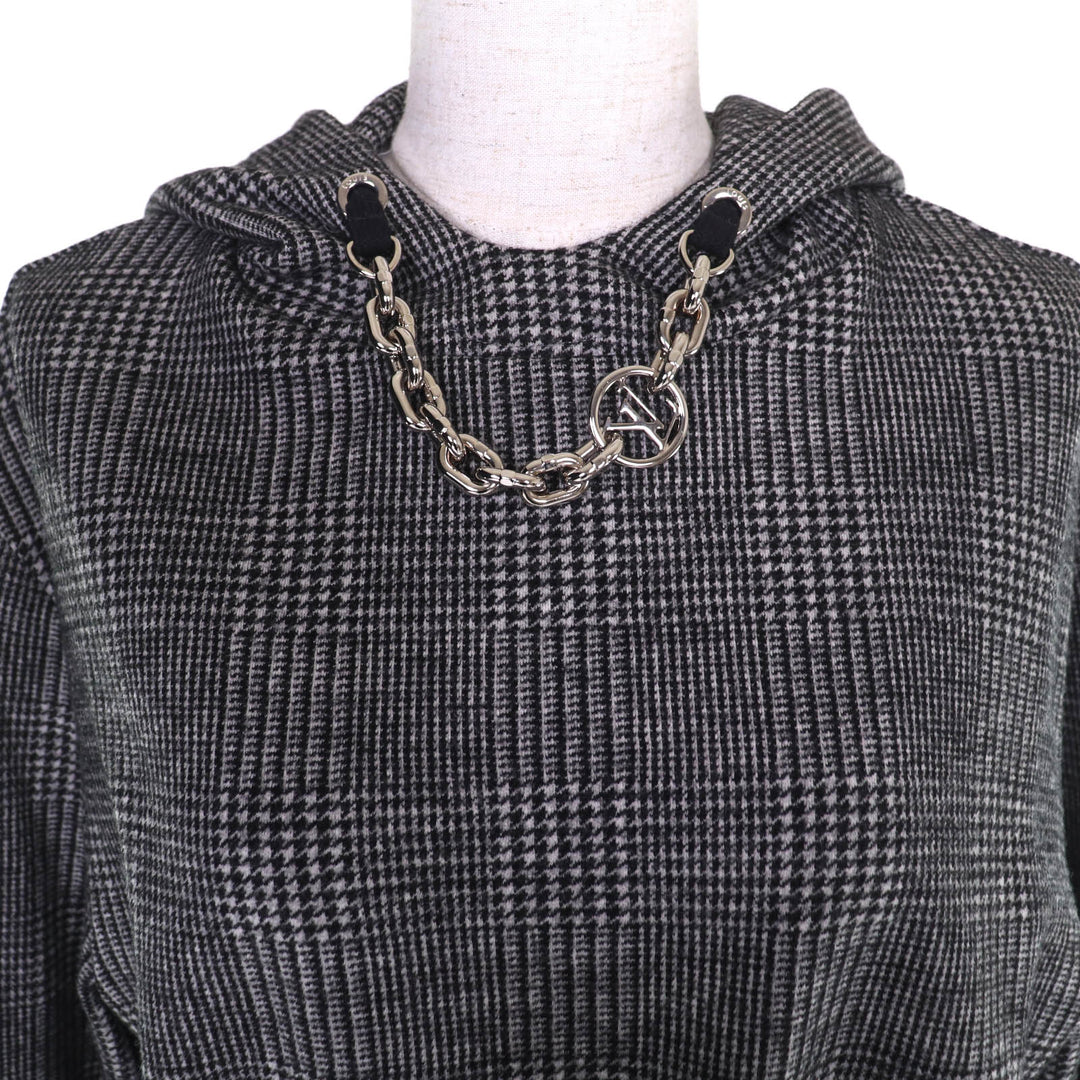 Excellent LOUIS VUITTON one piece Prince of Wales Hoodie Dress S 1AC3MF