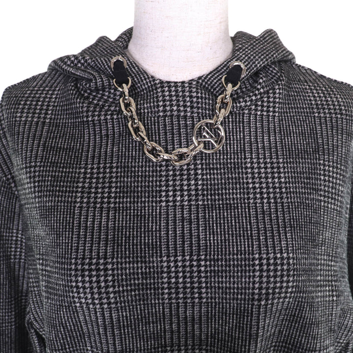 Excellent LOUIS VUITTON one piece Prince of Wales Hoodie Dress S 1AC3MF