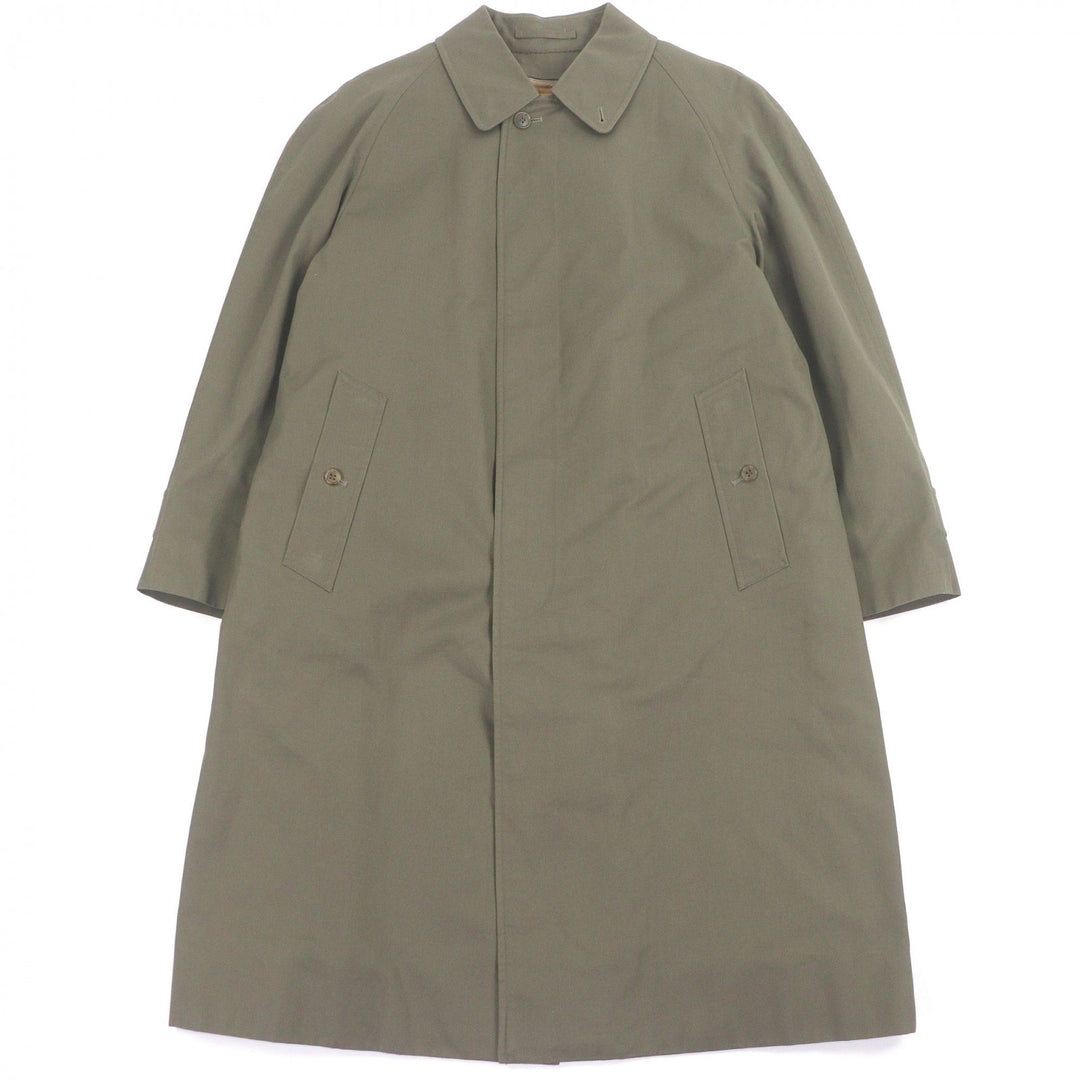 Great Burberrys coat Nova check pattern lining with fly front khaki