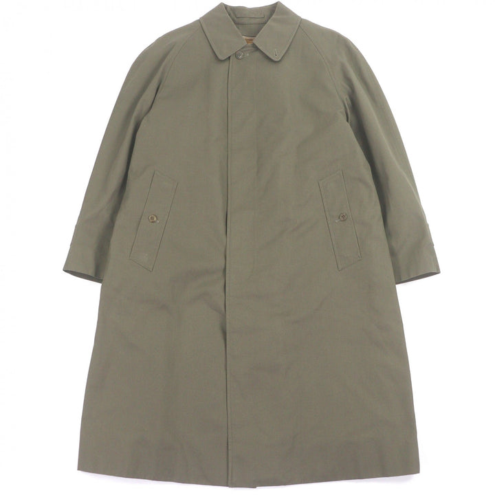 Great Burberrys coat Nova check pattern lining with fly front khaki