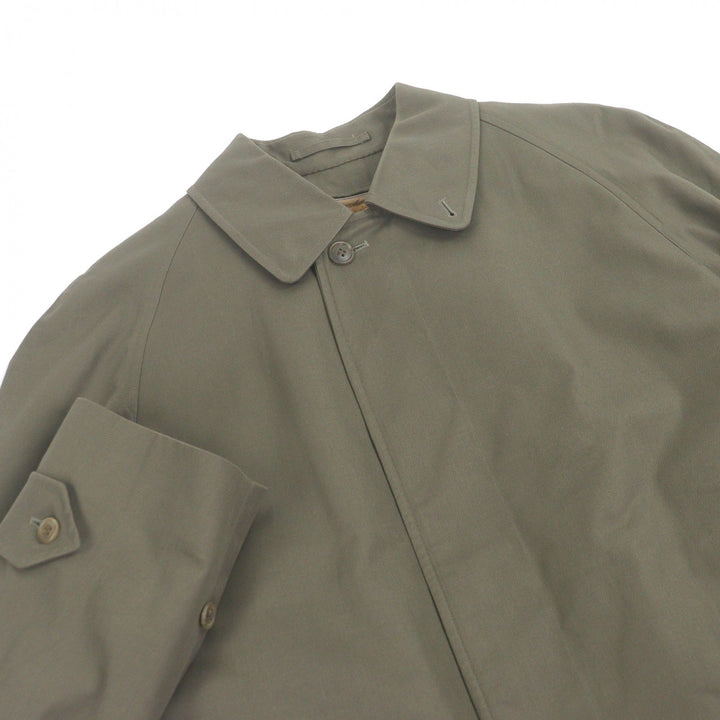 Great Burberrys coat Nova check pattern lining with fly front khaki