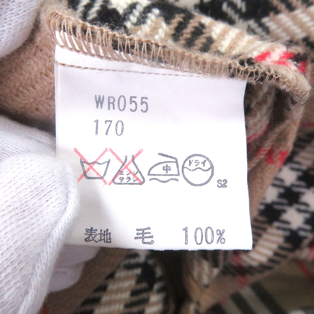 Great Burberrys coat Nova check pattern lining with fly front khaki